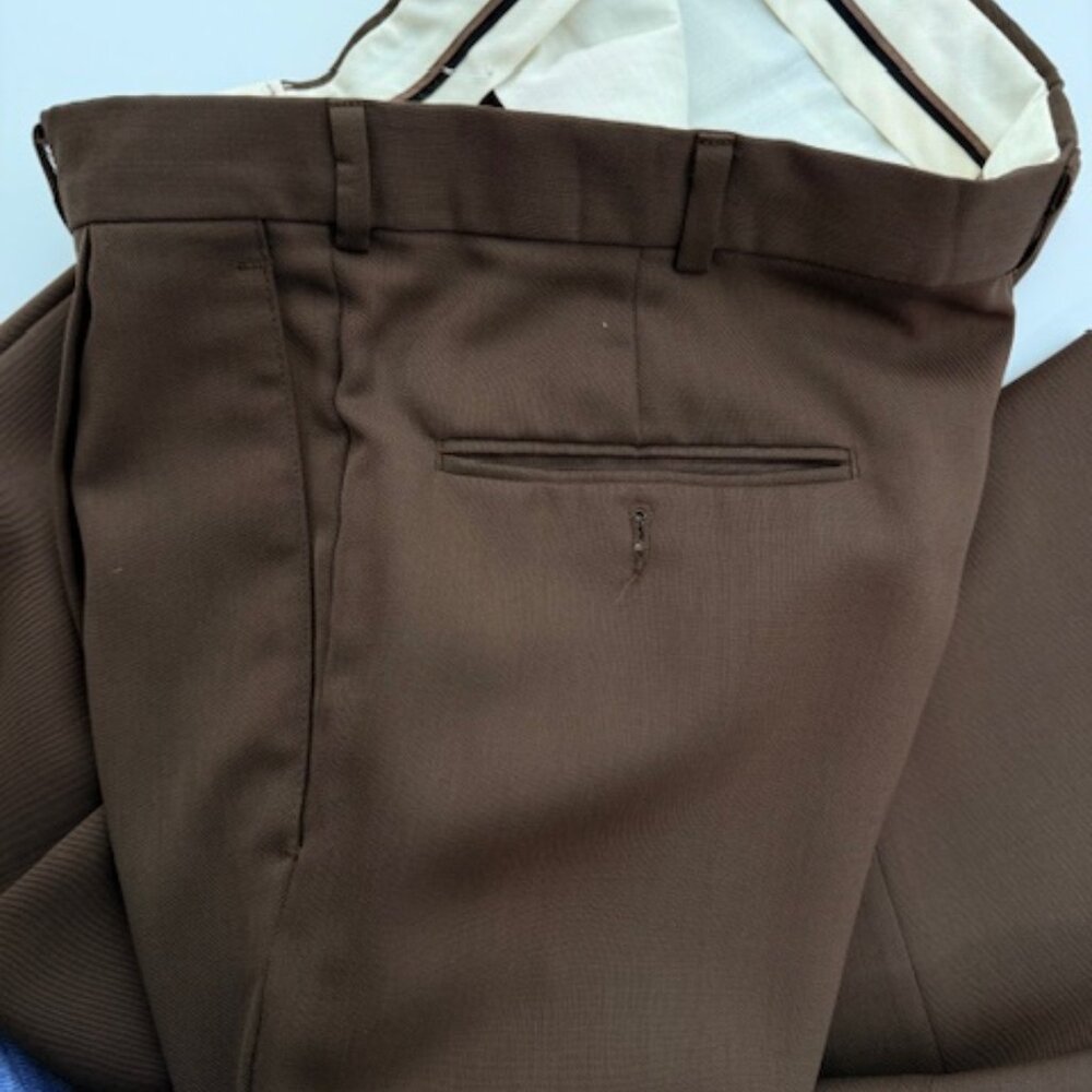 Brown "Slates" Men's Dress Pants - Picture 6 of 7